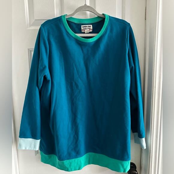 Vintage Lands End Womens Serious Sweats Sweatshirt Top Sz 1X 16 18W - Picture 5 of 12